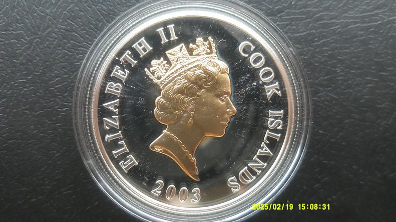 Cook Islands 1 Dollar  -  2003 (50th Anniversary of the Coronation)  PDHR