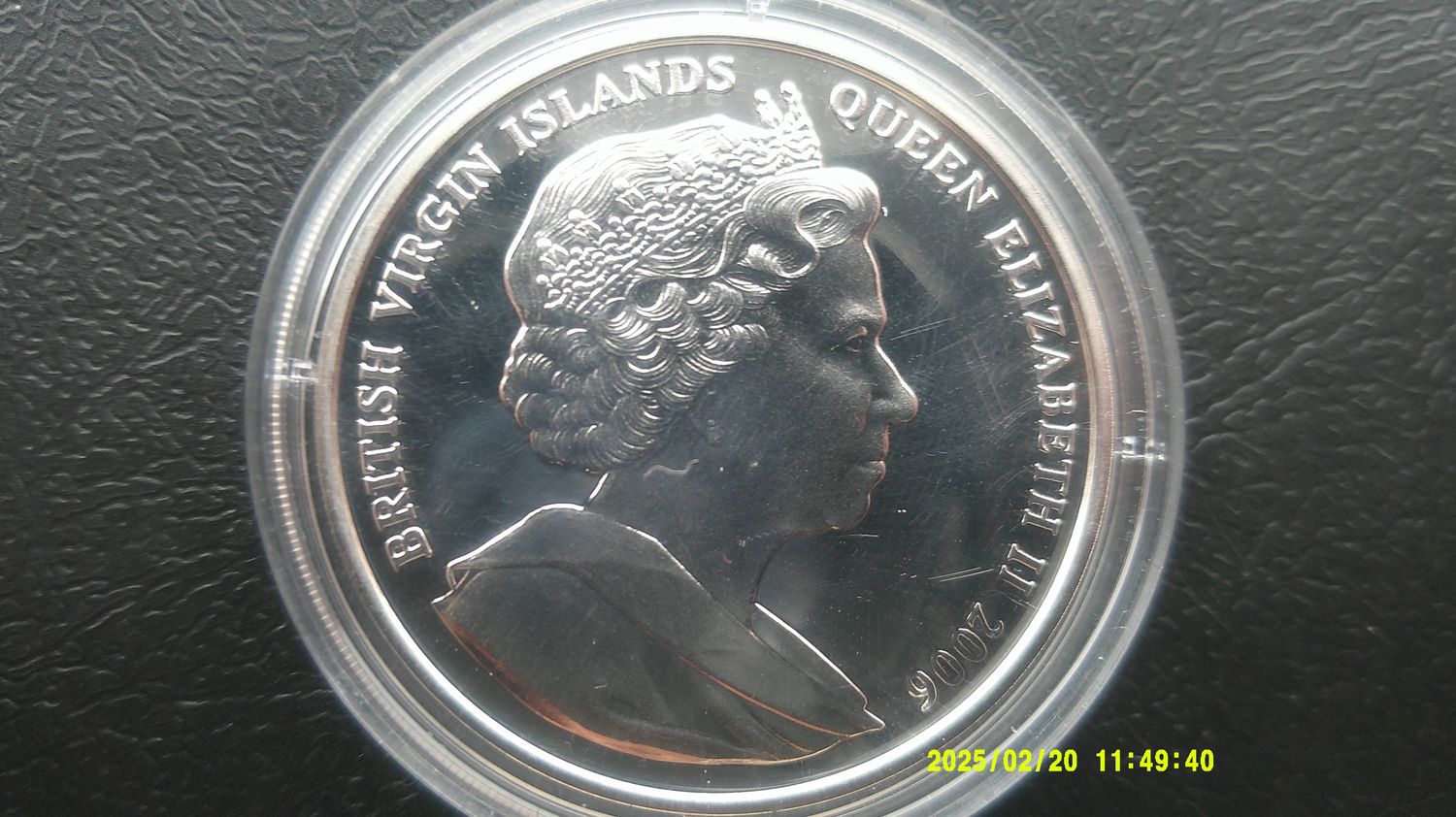 British Virgin Islands Silver Proof $10 - 2006 (Queen with Charles William & Harry) PDHR