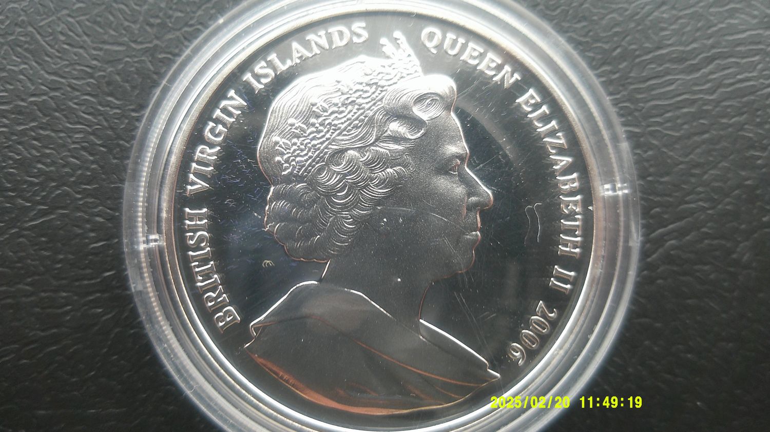British Virgin Islands Silver Proof $10 - 2006 (Queen with Princess Anne & Family)  PDHR