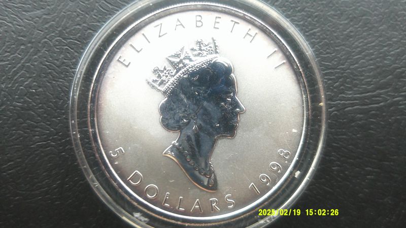 Canada - 5 Dollars - 1998 (Maple)  PDHR