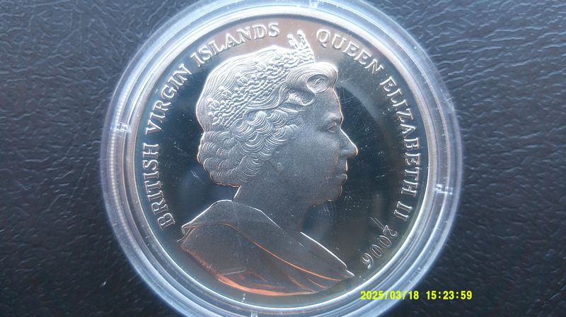British Virgin Islands Silver Proof  $10 - 2006  ( KIng Edward VIII) PDHR