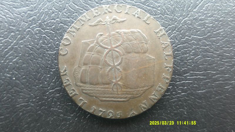 Leek Halfpenny Token  -  1792