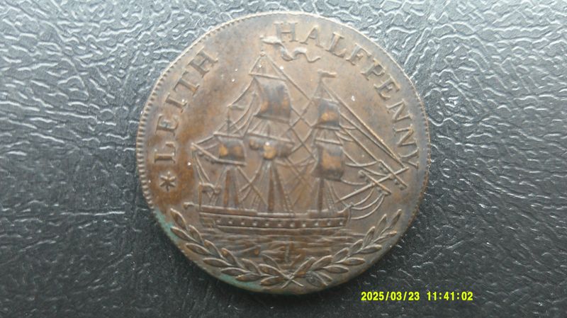 Leith Halfpenny Token - 1797