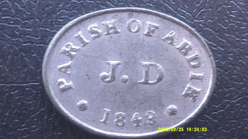 Communion Token Abdie -1849