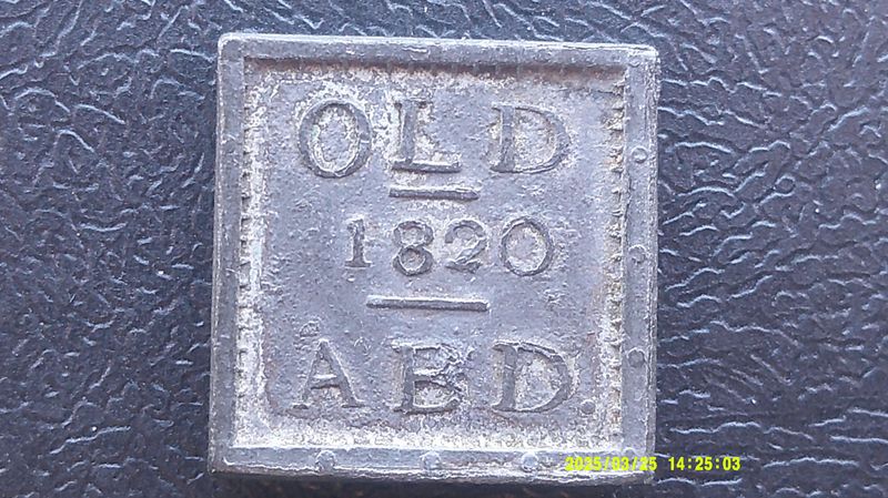 Communion Token Aiberdeen Old - 1820