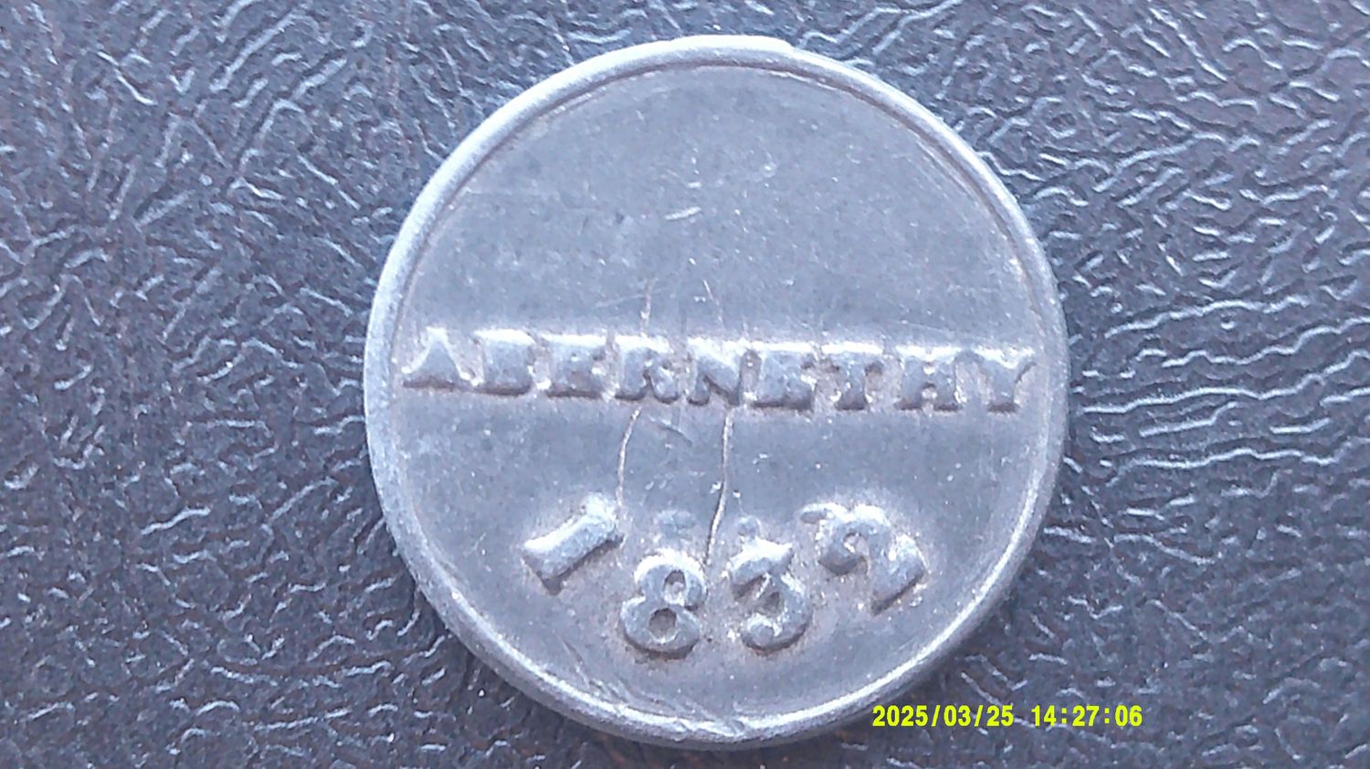 Communion Token Abernethy - 1832