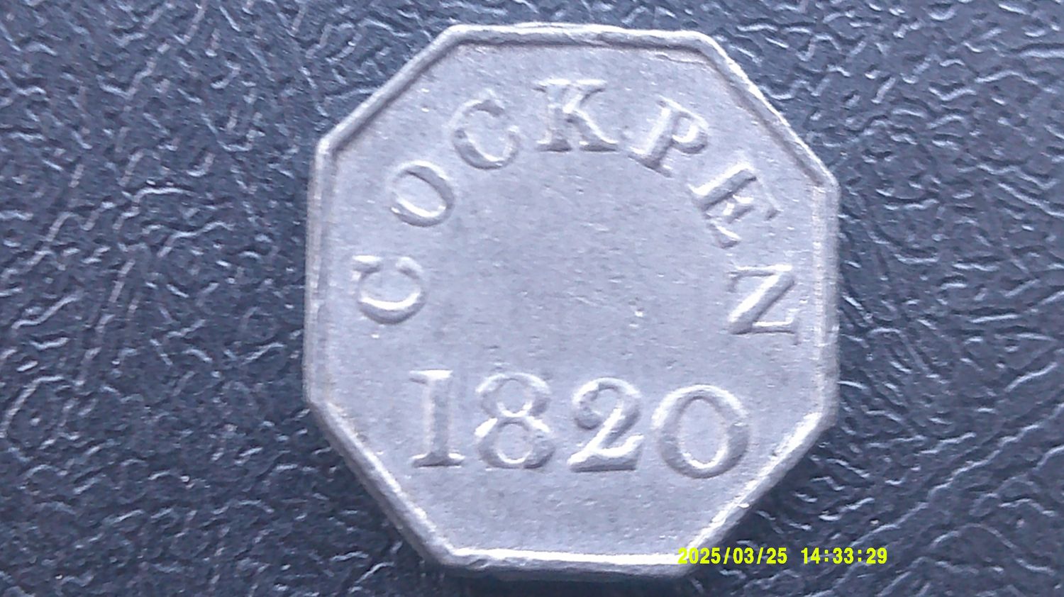 Communion Token Cockpen - 1820