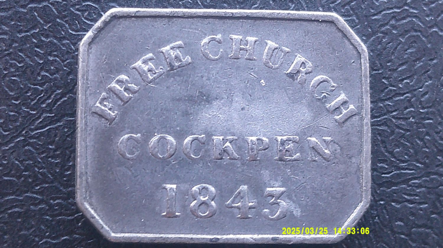 Communion Token Cockpen - 1843