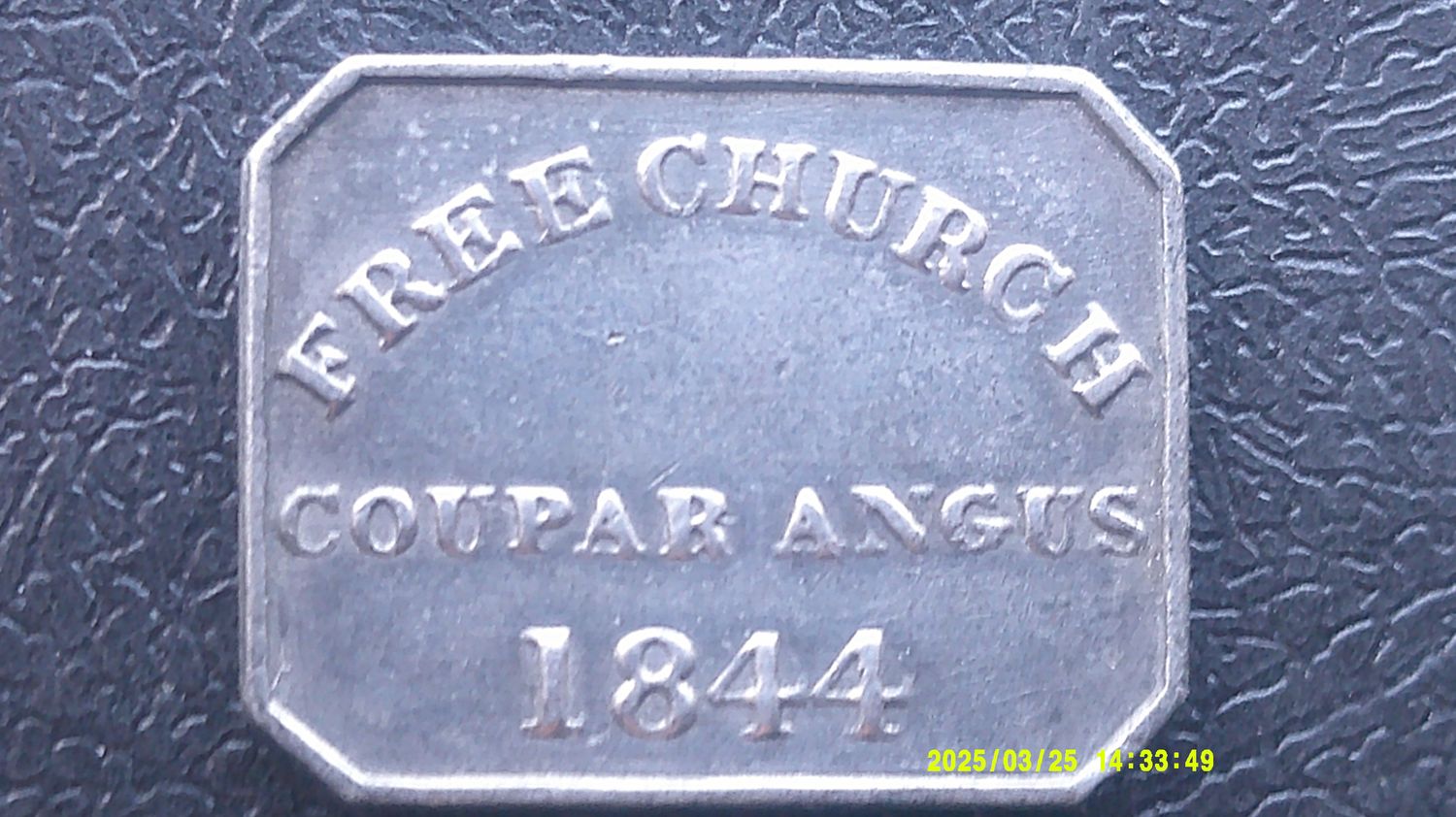 Communion Token Coupar Angus - 1844