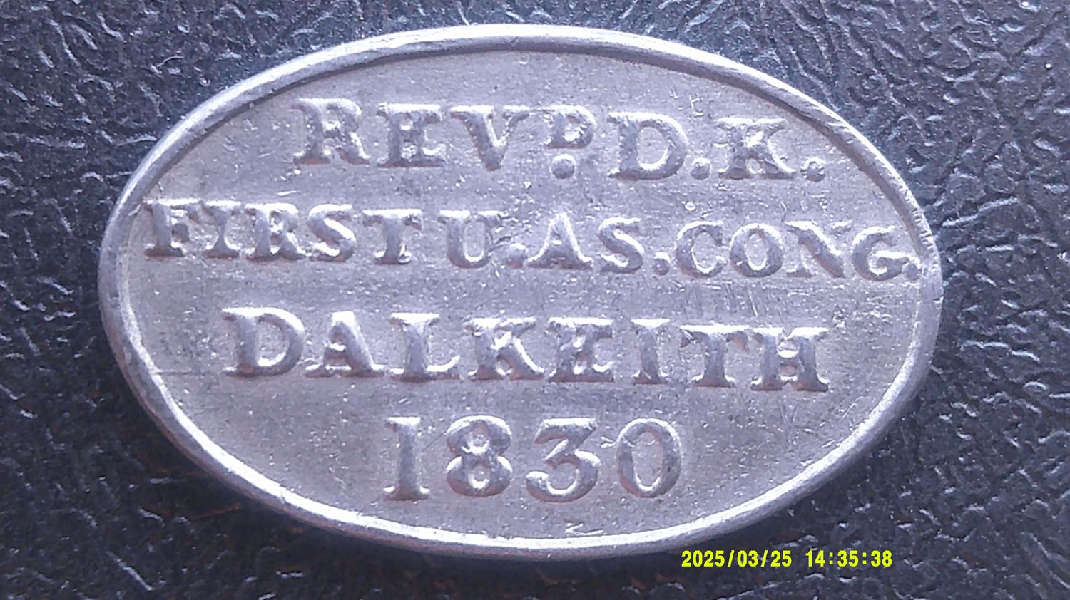 Communion Token Dalkeith - 1830