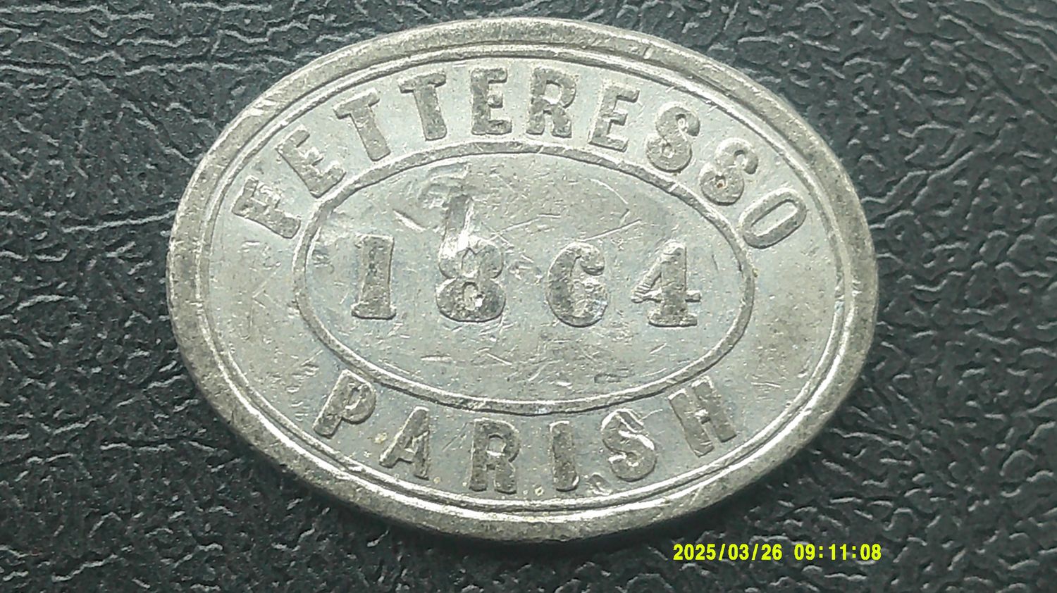 Communion Token Fetteresso - 1864