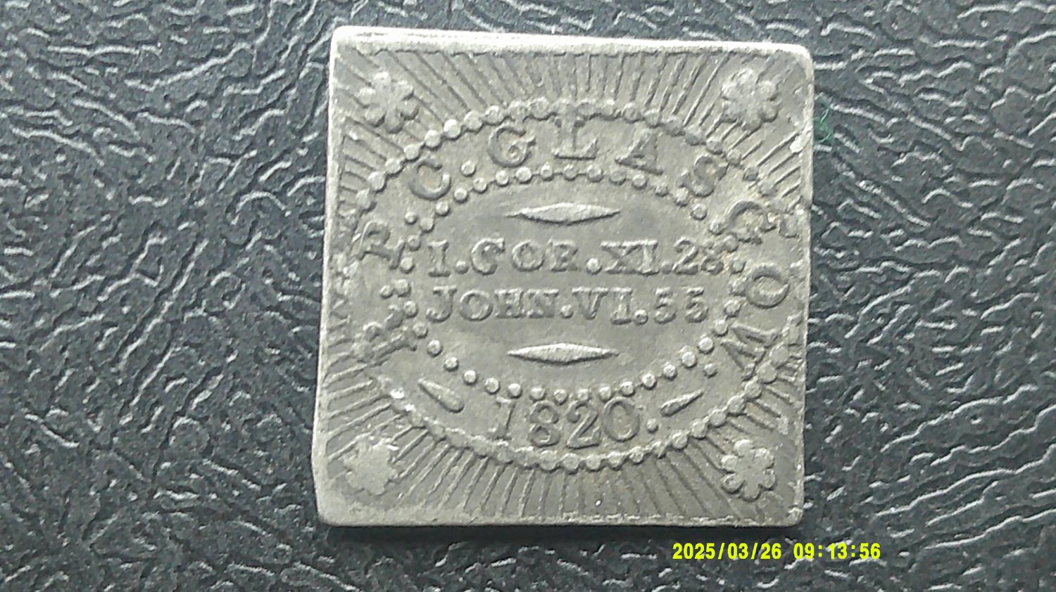 Communion Token RPC Glasgow - 1820
