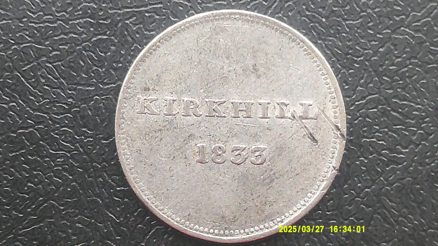 Communion Token Kirkhill - 1833
