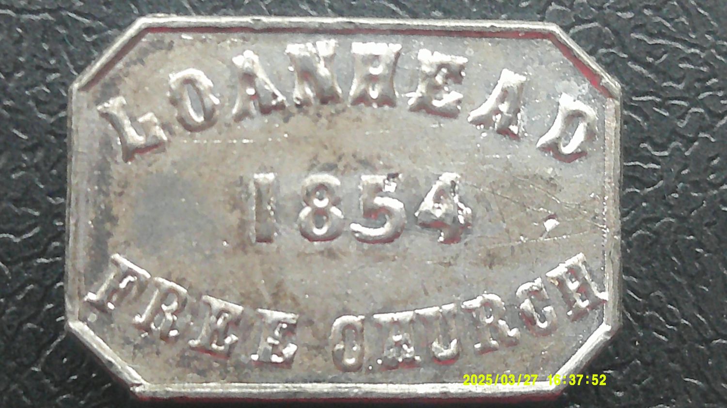 Communion Token Loanhead - 1854