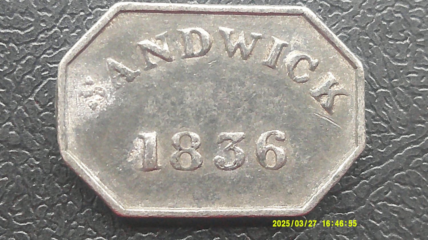 Communion Token Sandwick - 1836