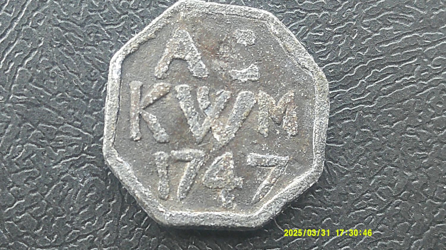 Communion Token Kirkicowan & Mochrum - 1747