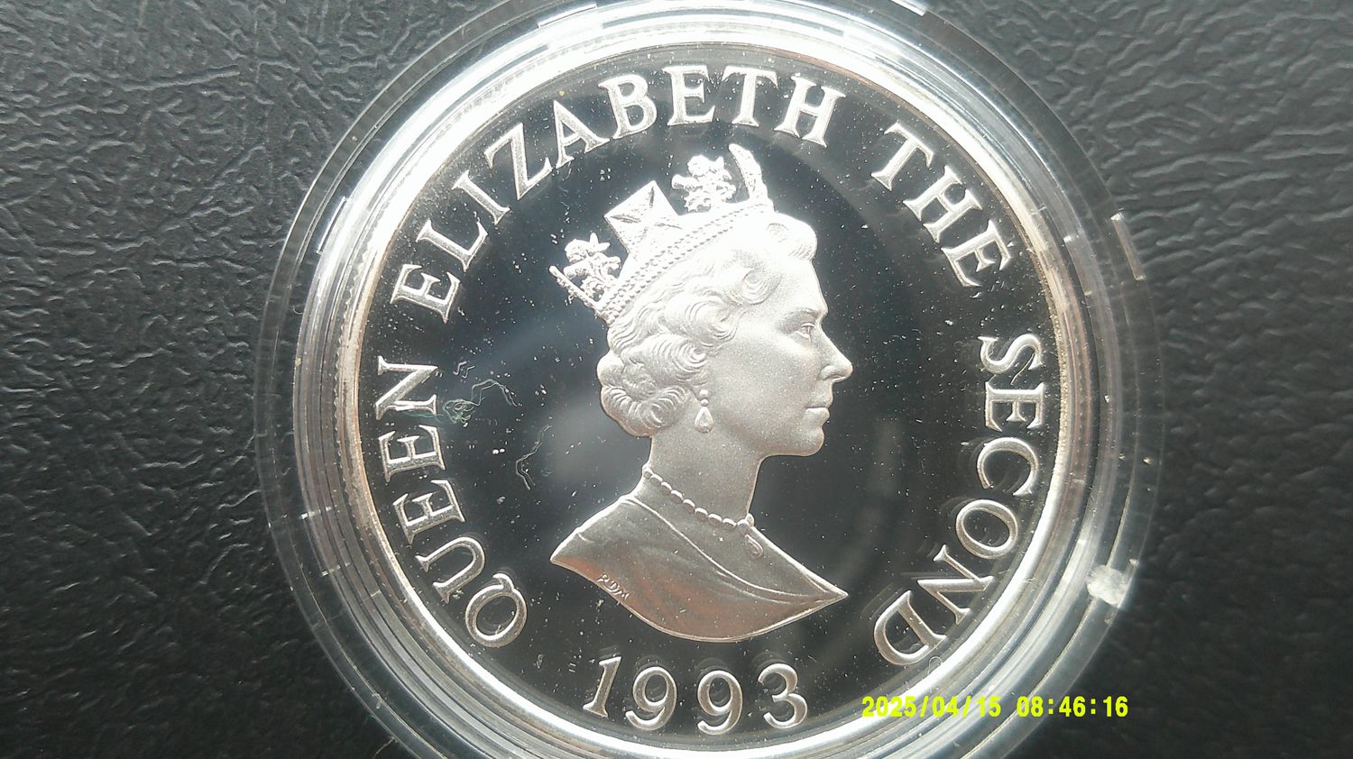 Alderney £2 Silver Proof - 1995  (40th Anniversary of the Coronation)  PDHR