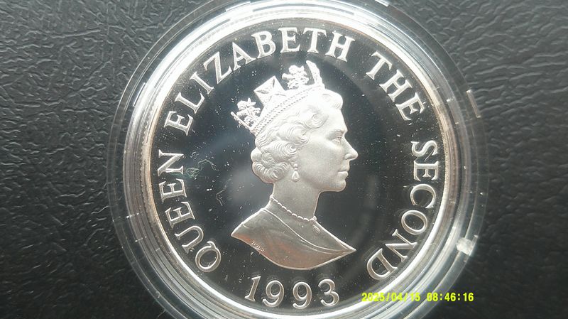 Alderney £2 Silver Proof - 1995  (40th Anniversary of the Coronation)  PDHR