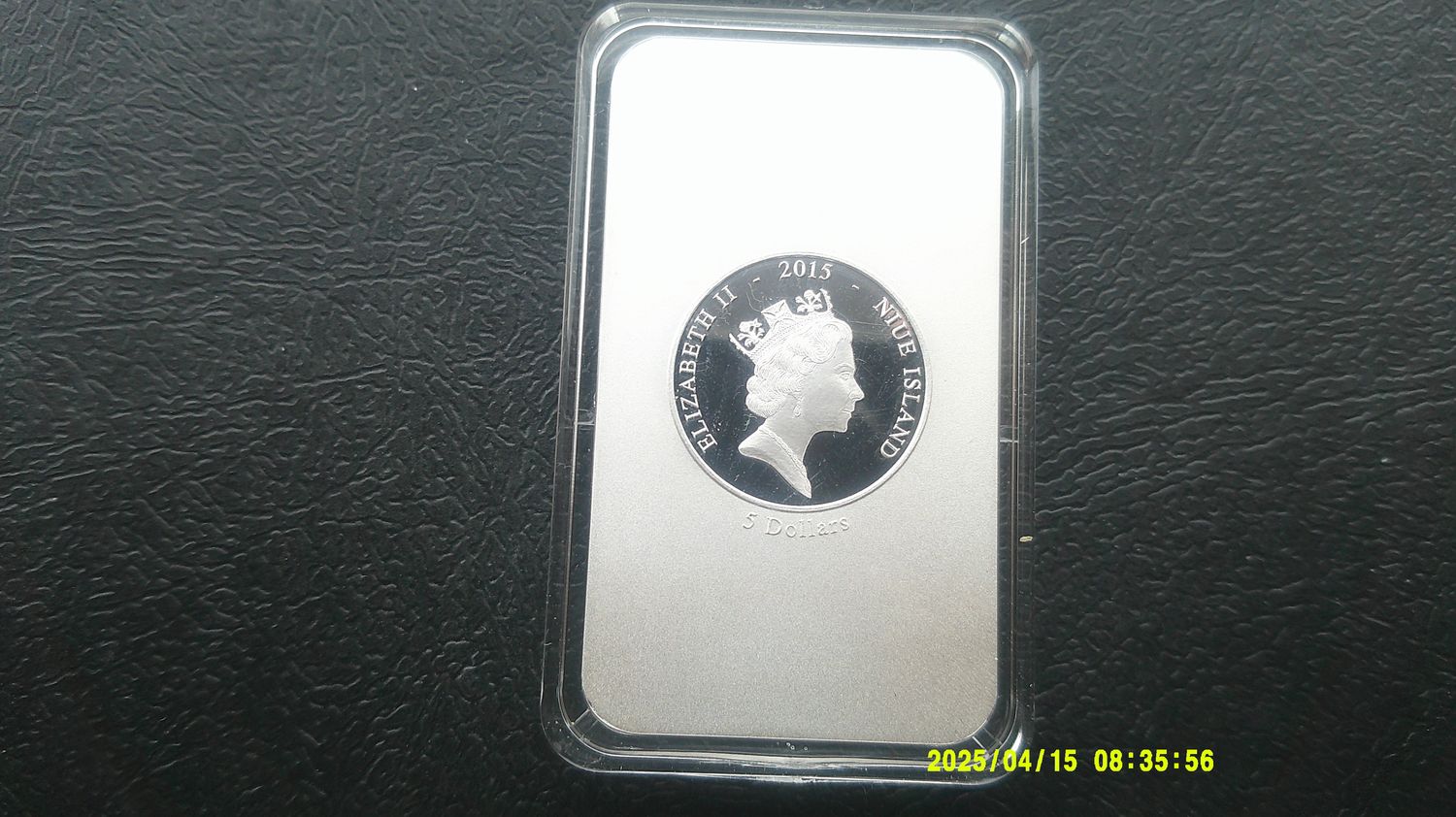 Niue 5 Dollars Silver Proof  -  2015  (Lincoln Memorial)