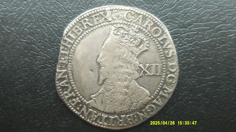 Charles I Twelve Shillings  -  1637 - 1642