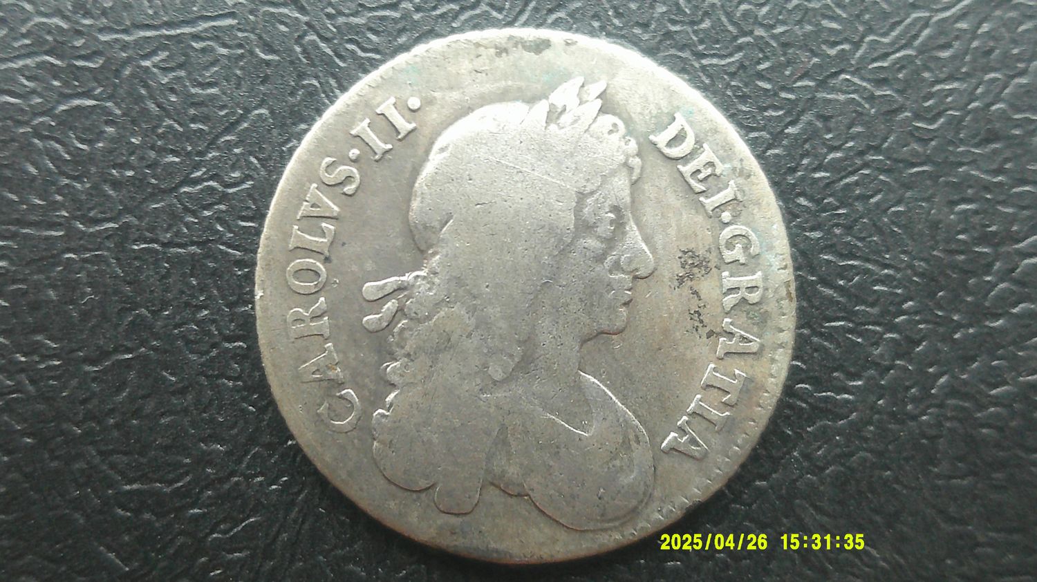 Charles II Shilling  - 1668/7  Scarce