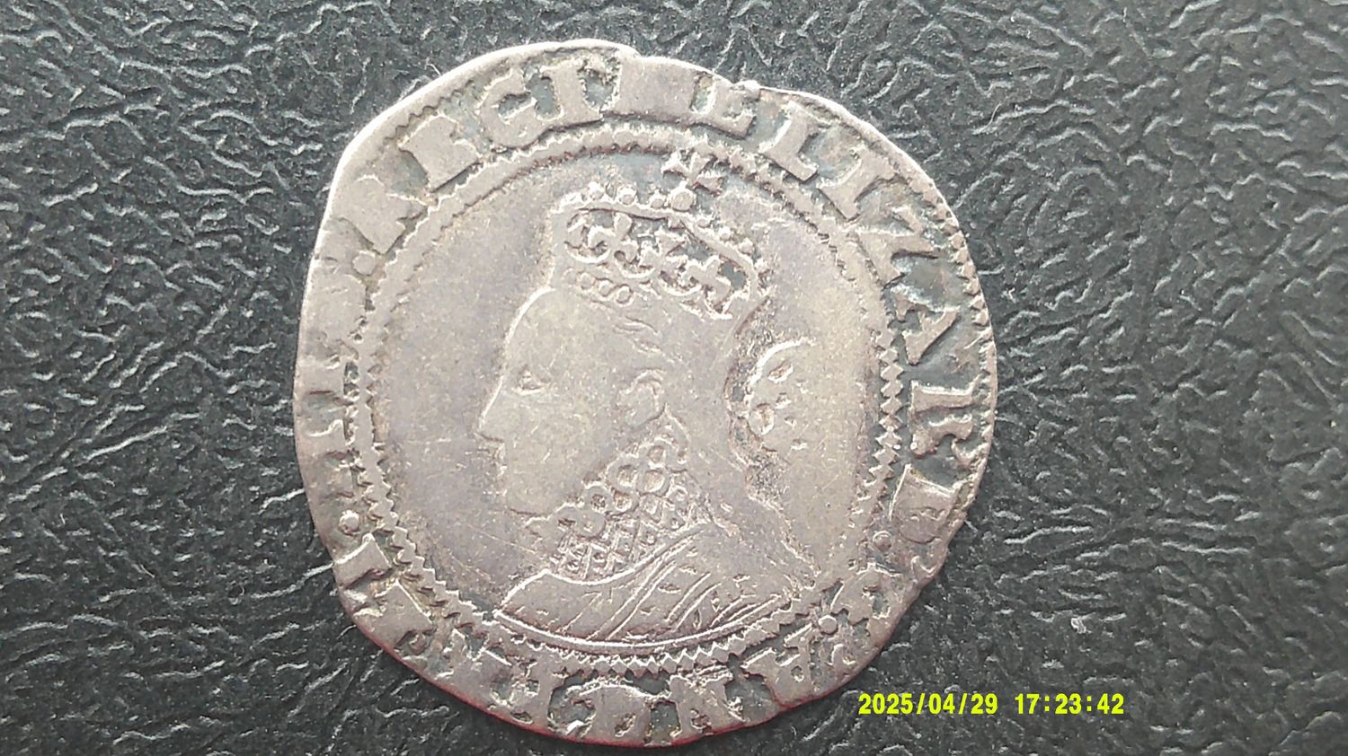 Elizabeth  I Sixpence - 1594