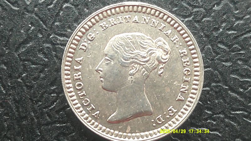 1842  -  Threehalfpence
