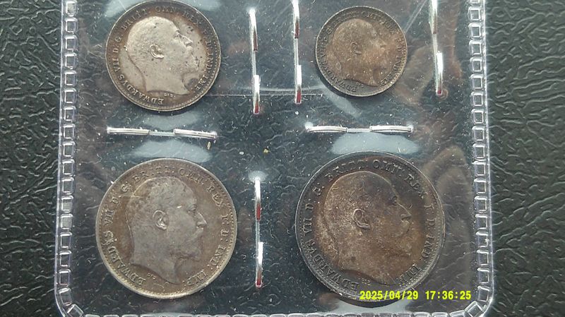 1902 Edward VII Maundy Set