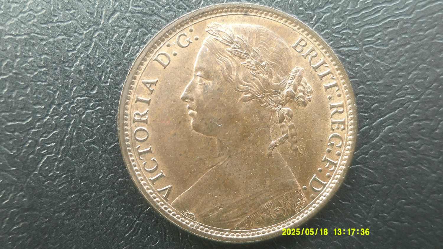 1875  -  Penny   (Wide Date)