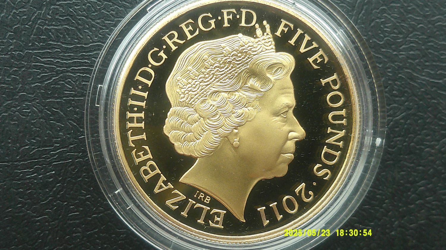 2011 - Five Pounds Gilt Silver Proof (Royal Wedding)  MRPD