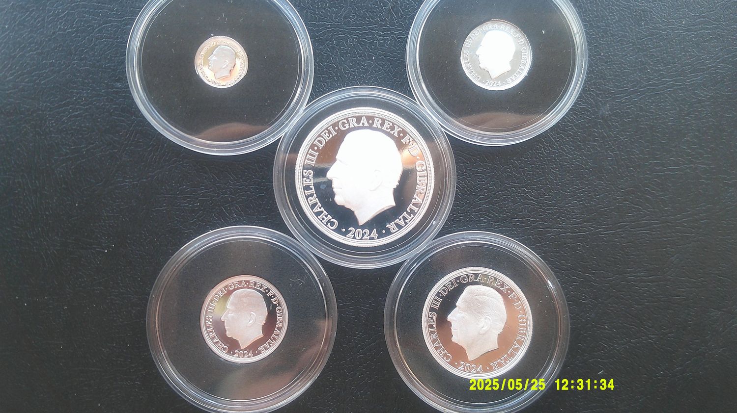 Gibraltar 5 Coin Silver Sovereign Set  FCDHR