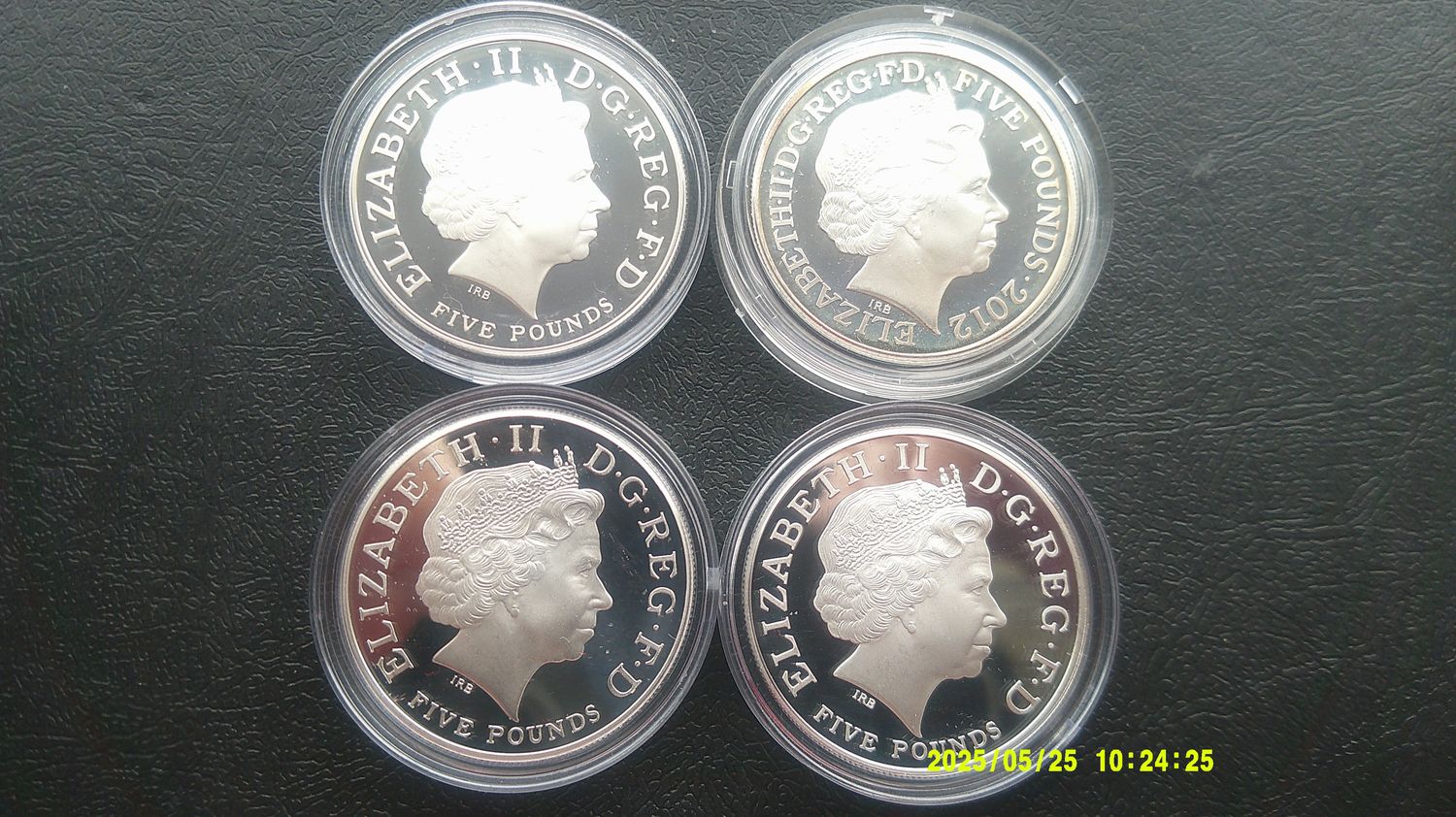 2009 - 2012 - 4 Off Silver Proof Five Pounds (London Olympics)  Brit Drawer HR
