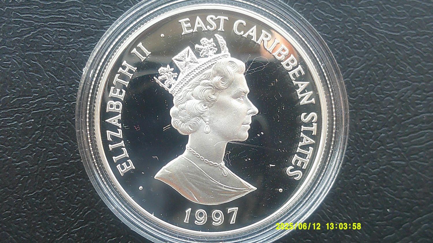 East Caribbean States $10 Silver Proof - 1997(50th Wedding Anniversary) PDHR