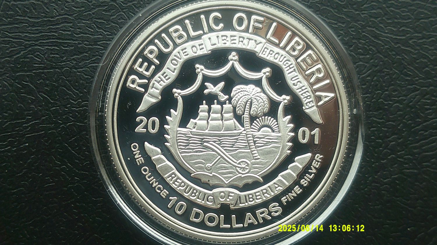 Liberia 10 Dollars - 2001 (Queens 75th Birthday)
