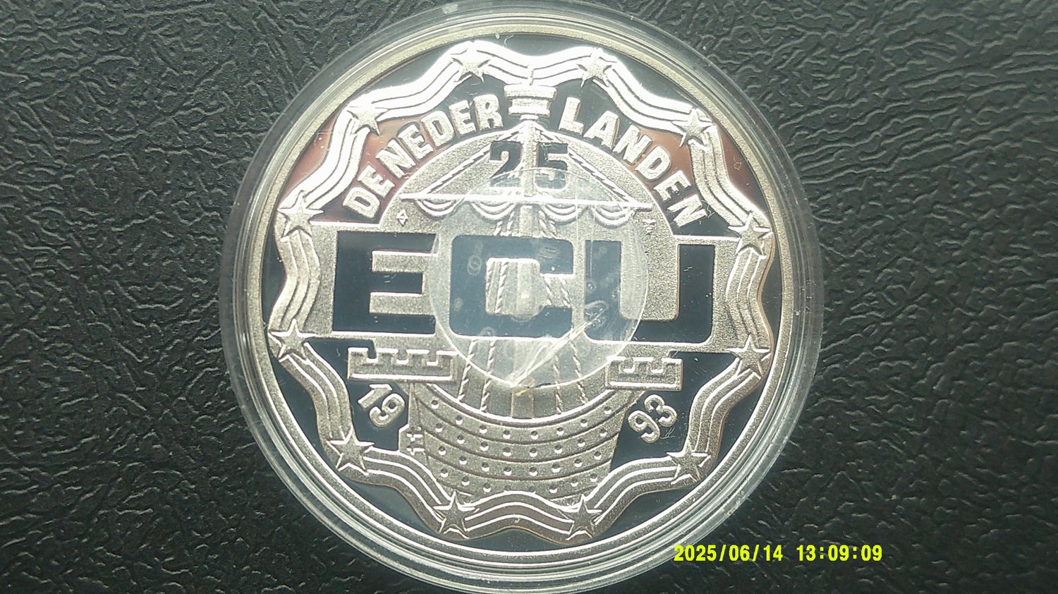 Netherlands 25 Ecu Silver Proof - 1993  (Maastricht Treaty)