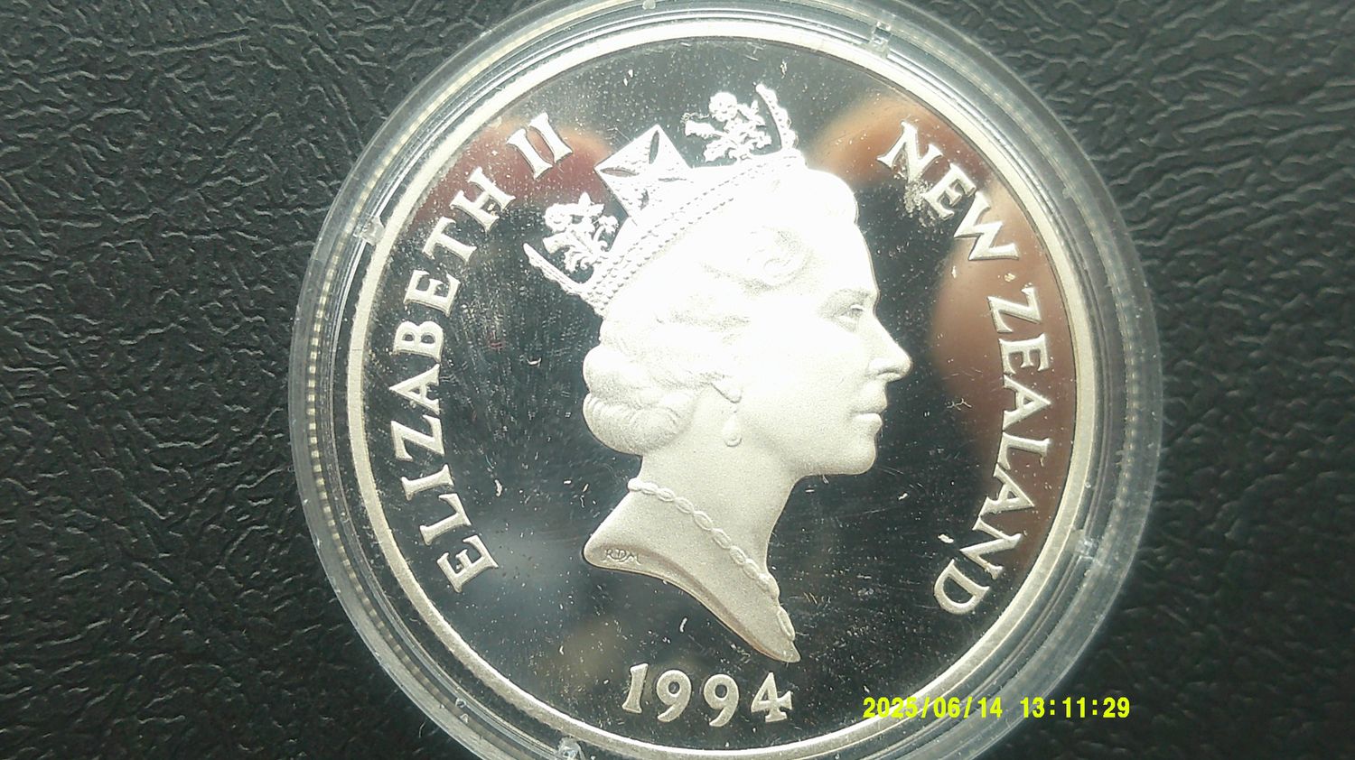 New Zealand 5 Dollars Silver Proof - 1994 (Queen Mother)