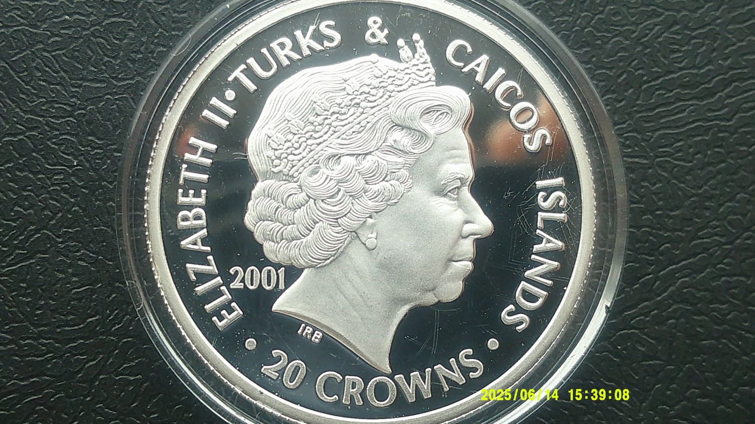 Turks & Caicos 20 Crowns  -  2001 (Queen Victoria)
