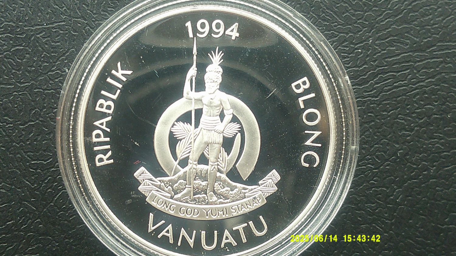 Vanuatu 50 Vatu Silver Proof - 1994 (Lady of the Century)