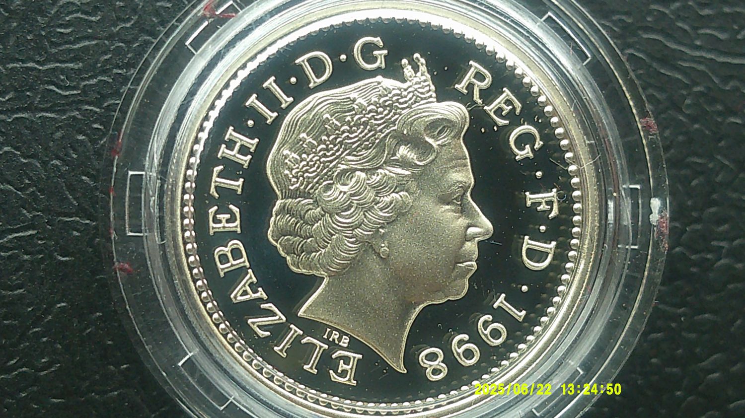 1998 - Silver Proof £1  (Royal Arms)