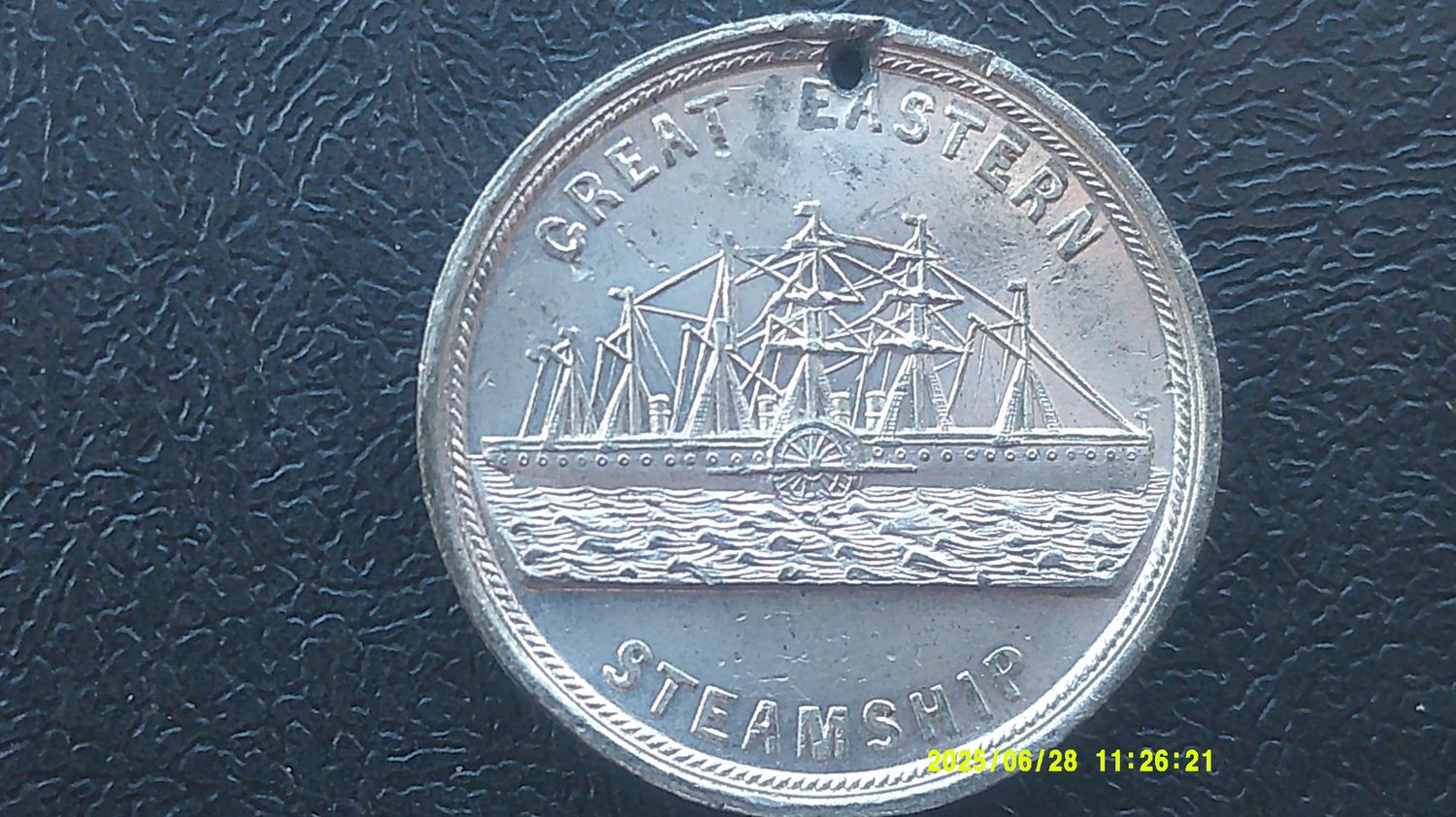 Souvenir of Visit to the Great Eastern Steamship in Dublin - 1886