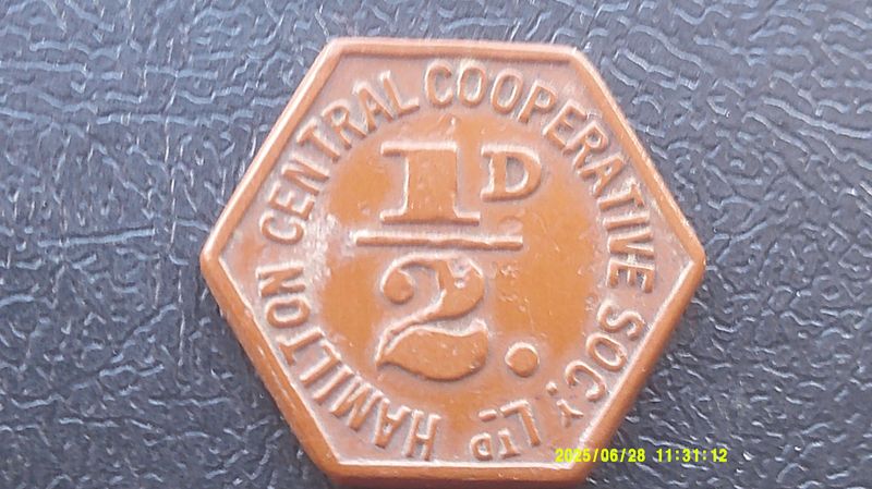 Hamilton Central Coop Society Halfpenny