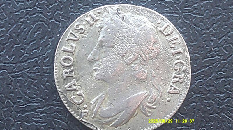 Charles II 1/8 Dollar - 1680