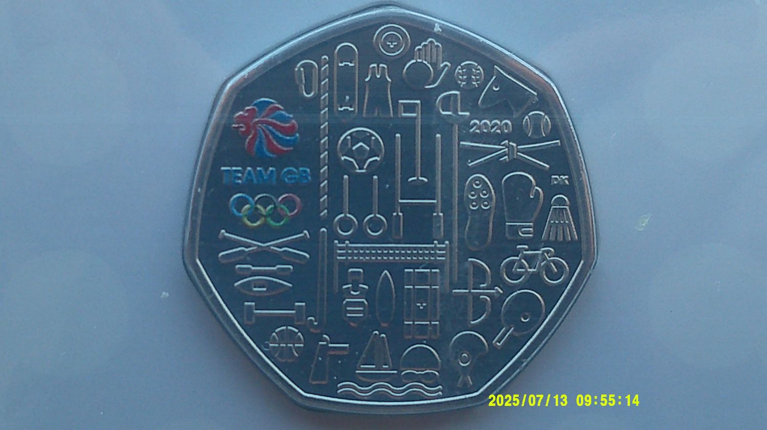 2021 - Fifty Pence  (Believe in Extraordinary Coloured)