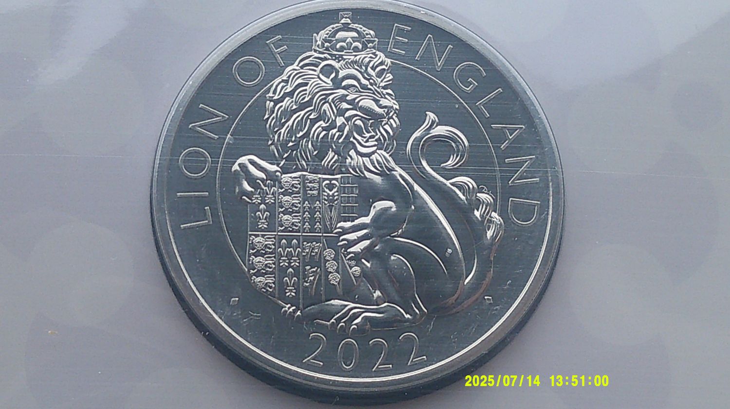 2022 - Five Pounds  Queens Beast (Royal Tudor Beast)