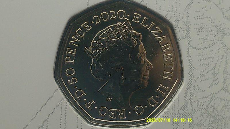 2020 - Fifty Pence (Winnie the Pooh 3 Coin Coloured Set)