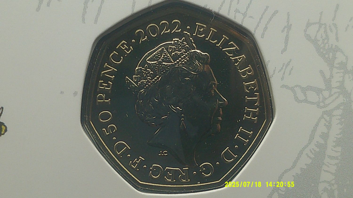 2022 - Fifty Pence (Winnie the Pooh 3 Coin Coloured Set)