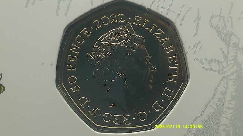 2022 - Fifty Pence (Winnie the Pooh 3 Coin Coloured Set)