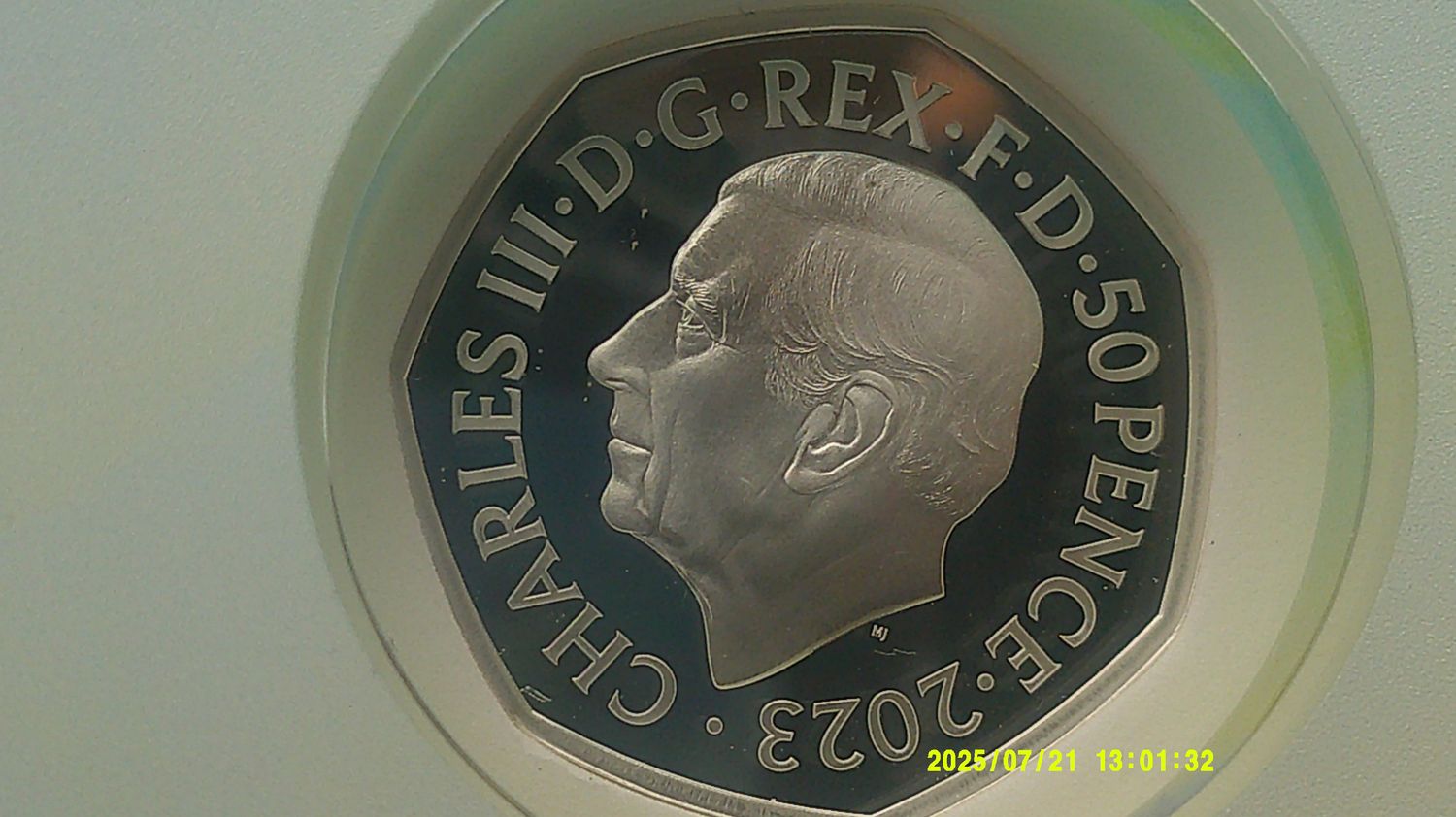 2023 - Colourised Silver Proof Fifty Pence  (The Snowman) MRPD21