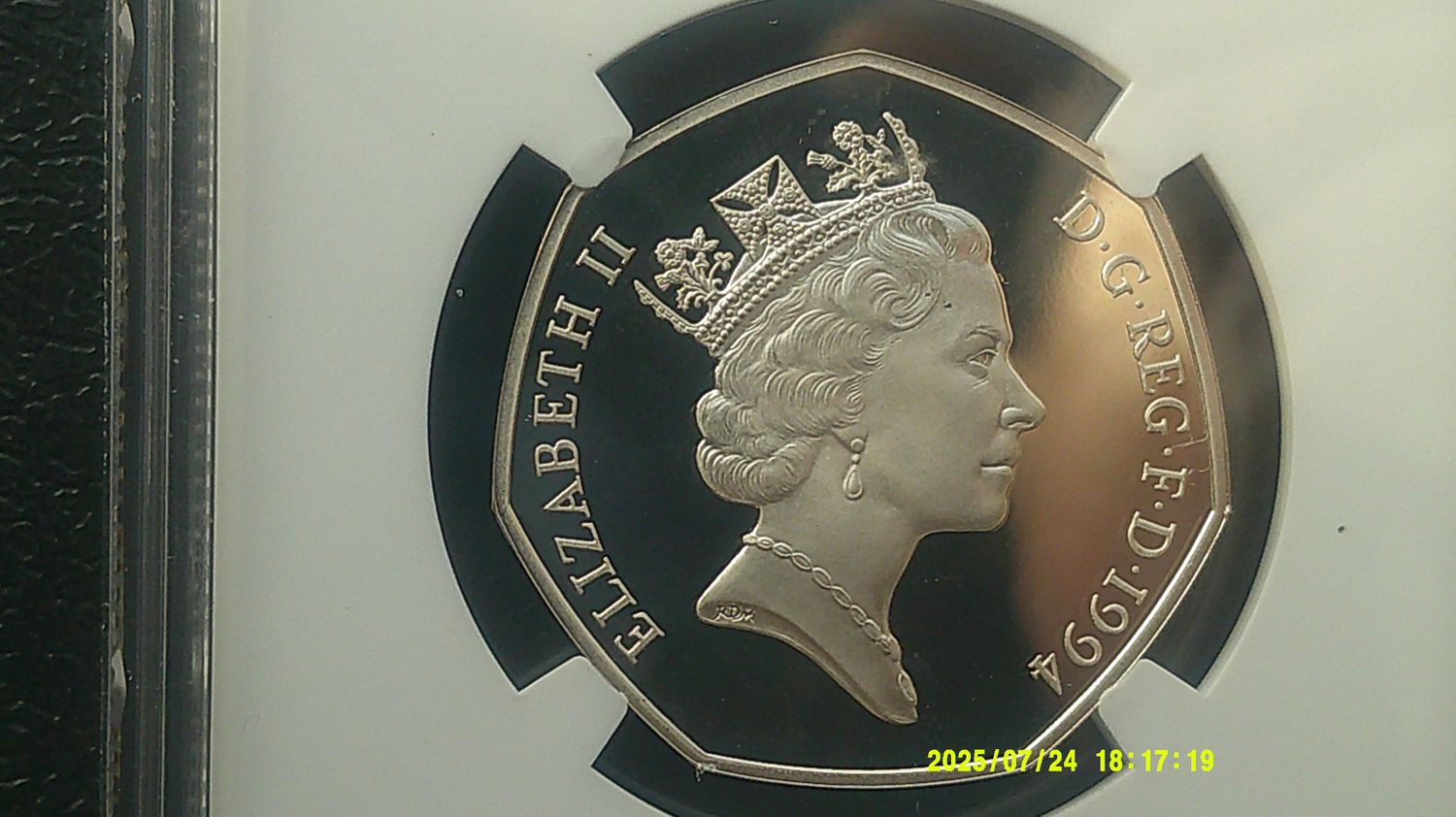 1994 - Silver Proof Piedfort Fifty Pence  (Normandy Invasion  MRPD2