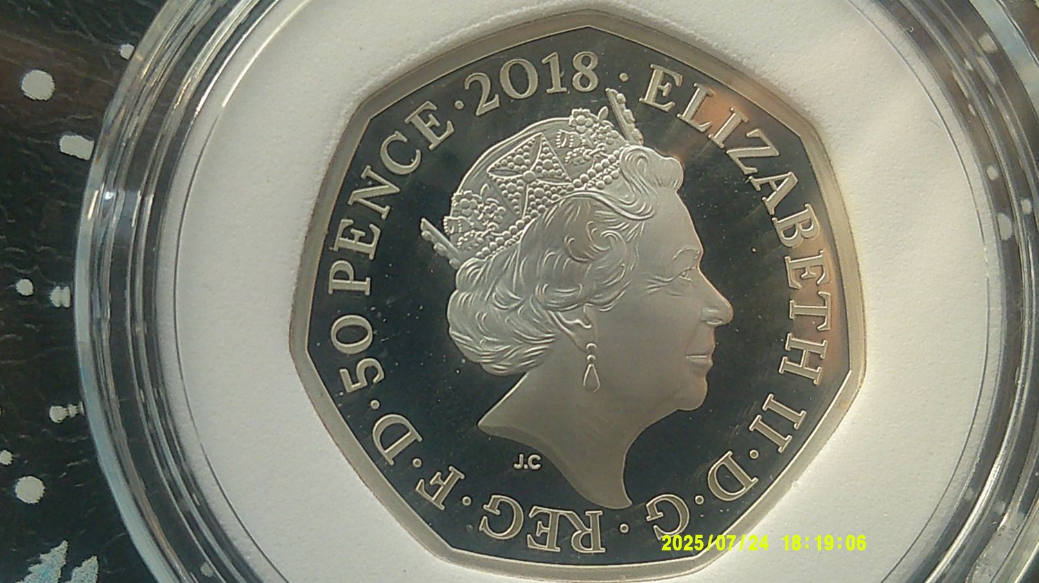 2018 - Colourised Silver Proof Fifty Pence  (The Snowman)  MRPD2